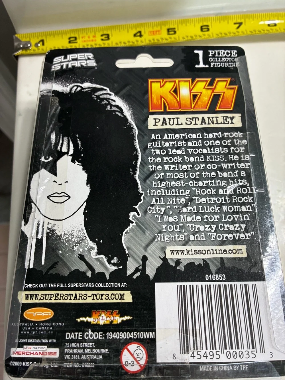 Kiss The Starchild Action Figure - Black, Brown